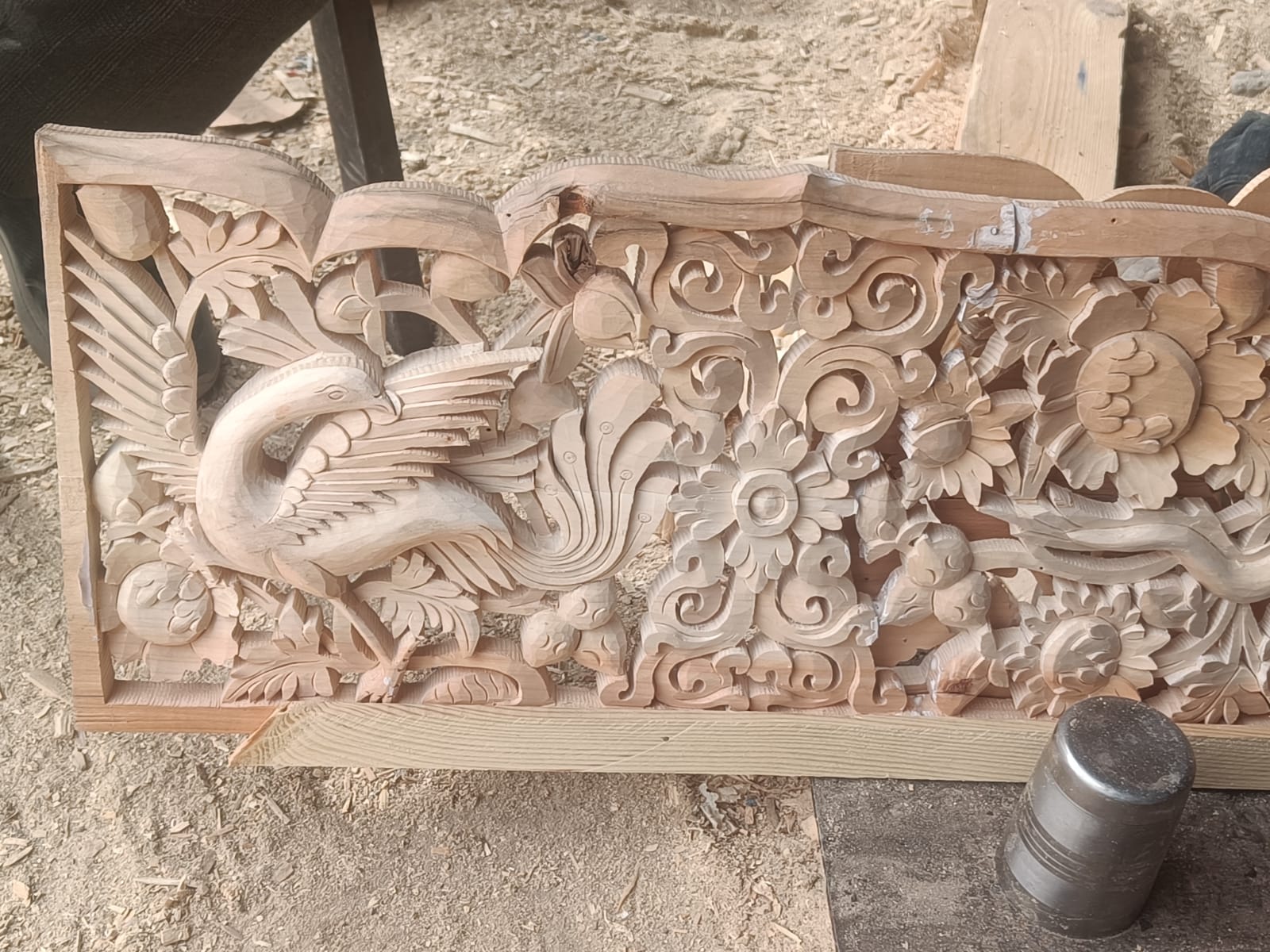 Ladakh Shingskos wood carving 1